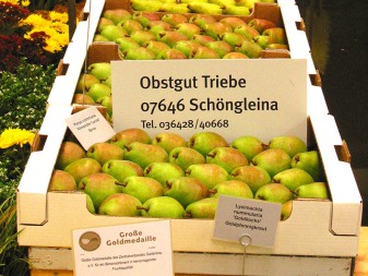 Birnen mit Gold prämiert